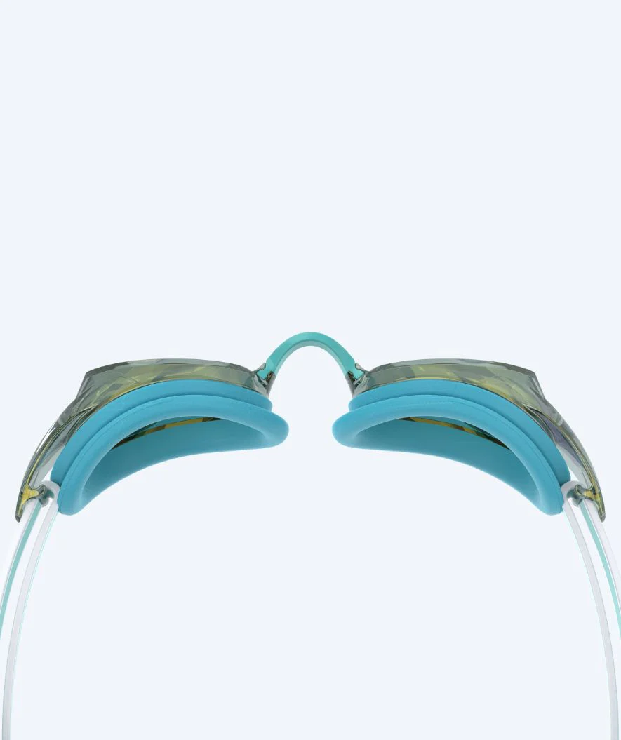 Speedo Elite swimming goggles for women - Vanquisher 3.0 Mirrored - Turquoise/gold - Image 2