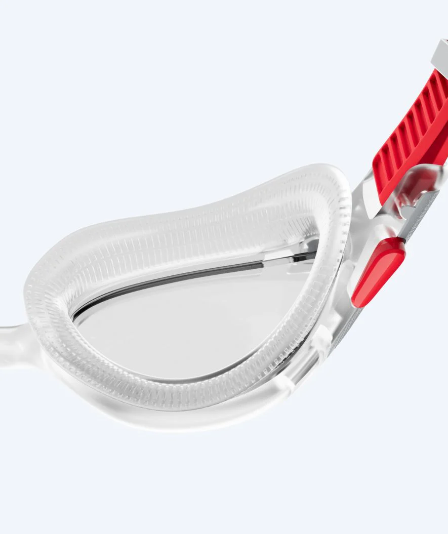 Speedo training swimming goggles - Biofuse 2.0 - Red/clear - Image 3