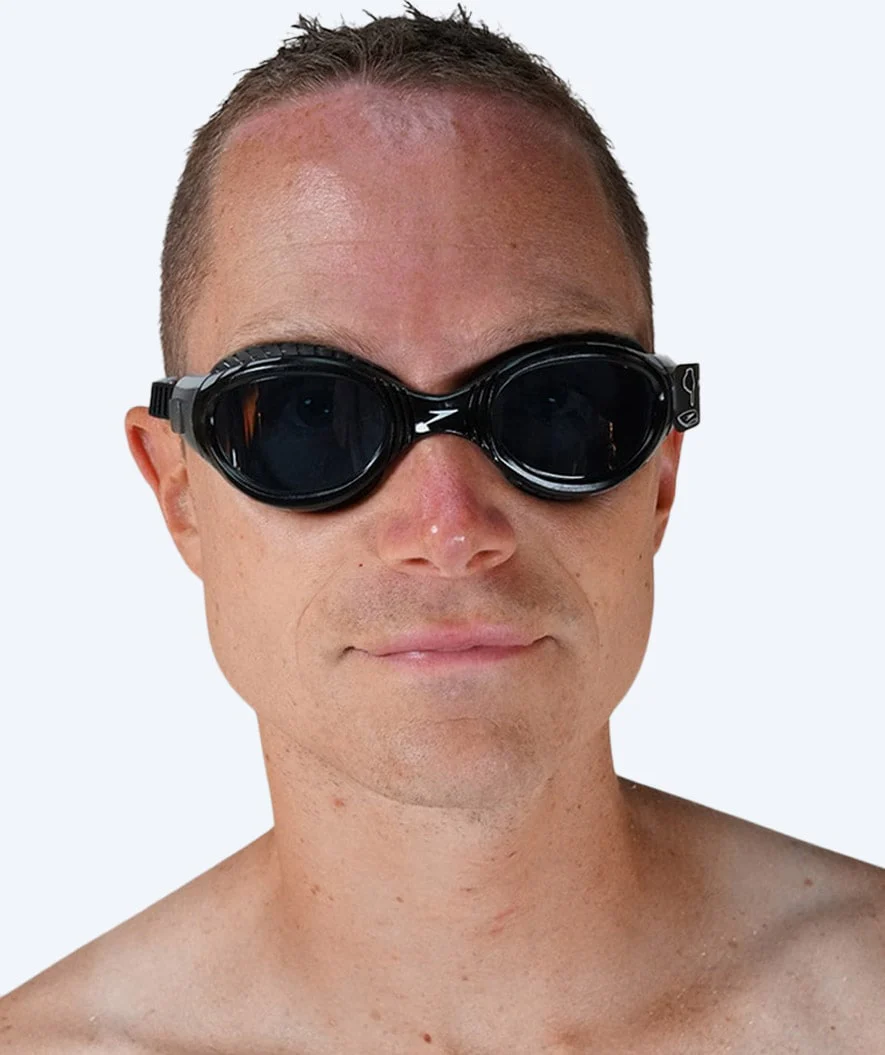 Speedo training swimming goggles - Biofuse Flexiseal - Black (Smoke lens) - Image 3
