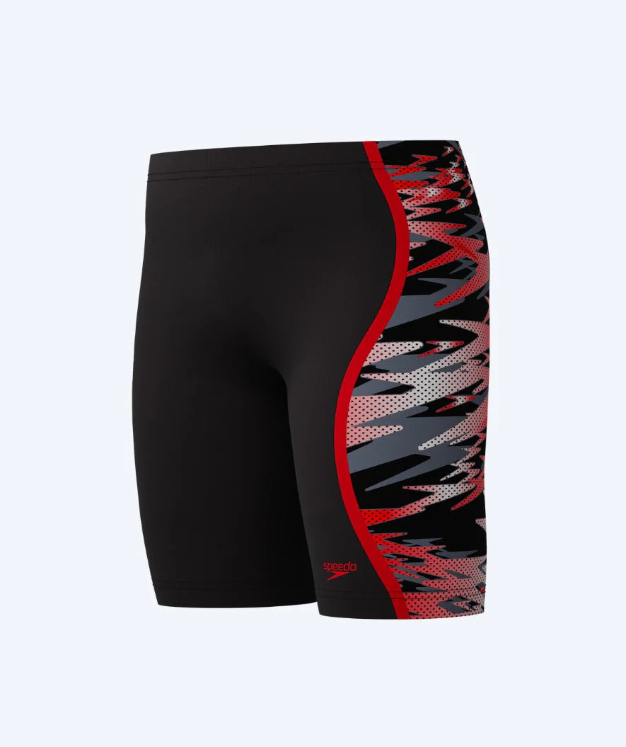 Speedo jammer for boys - Hyperboom Splice - Black/grey