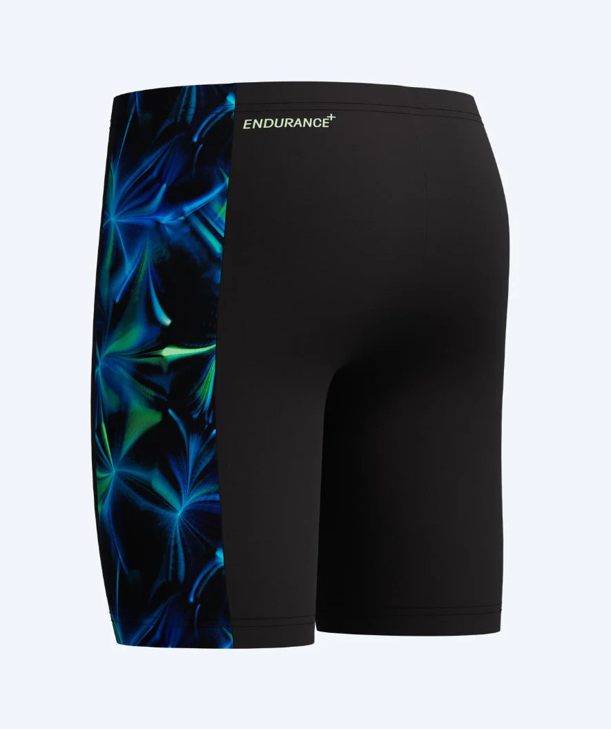Speedo jammer for boys - Print Panel - Black/green - Image 2