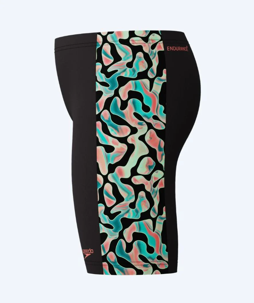 Speedo jammer for boys - Digital Panel - Black/green - Image 3