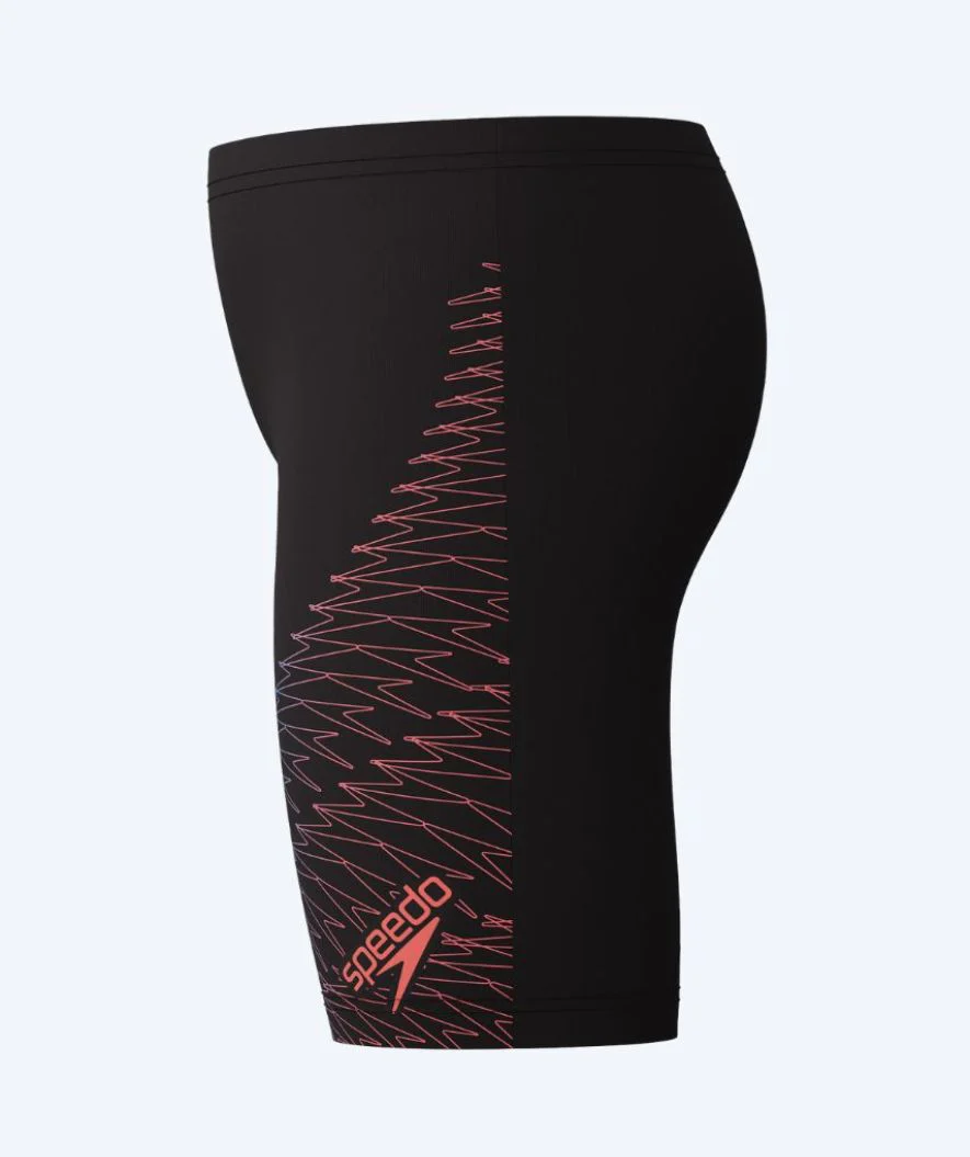 Speedo jammer for boys - Medley Logo - Black/pink - Image 3