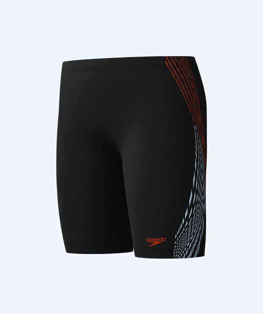 Speedo jammer for boys - Plastisol Placement - Black/red