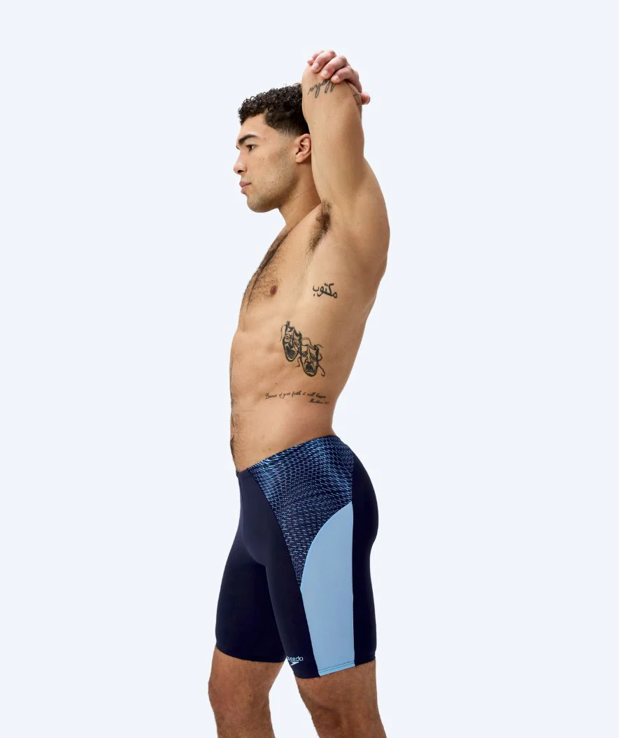 Speedo jammer for men - Endurance Max Splice - Dark blue/light blue - Image 4