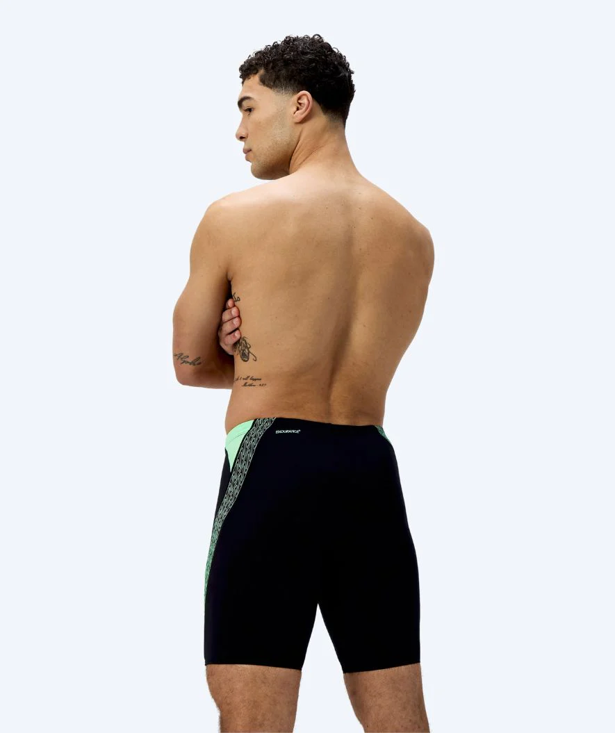 Speedo jammer for men - Hyperboom Splice - Black/green - Image 2