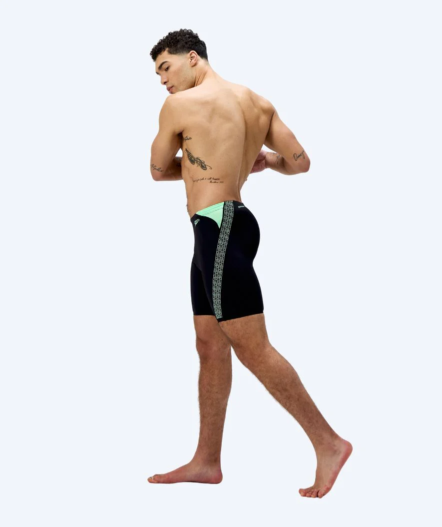 Speedo jammer for men - Hyperboom Splice - Black/green - Image 3
