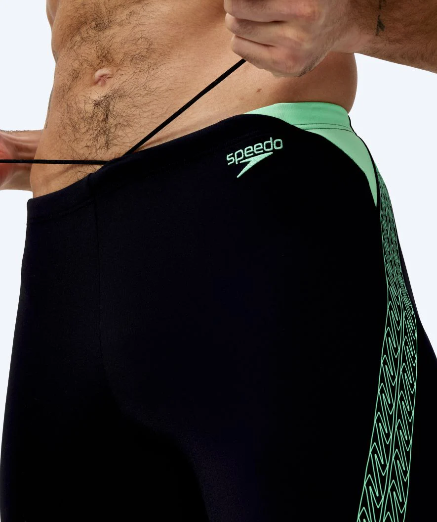 Speedo jammer for men - Hyperboom Splice - Black/green - Image 5