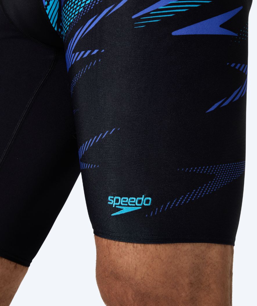 Speedo jammer for men - Hyperboom V-Cut - Black/blue - Image 5