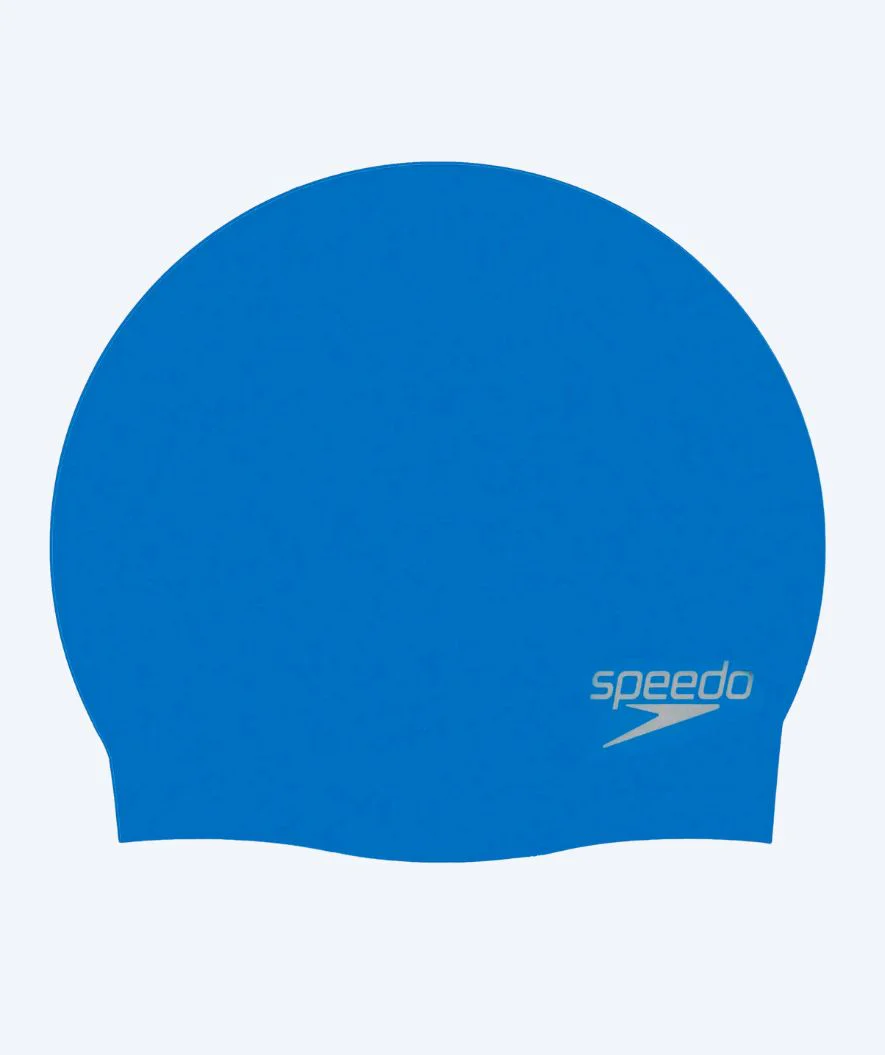 Speedo swimming cap - Plain Moulded - Blue