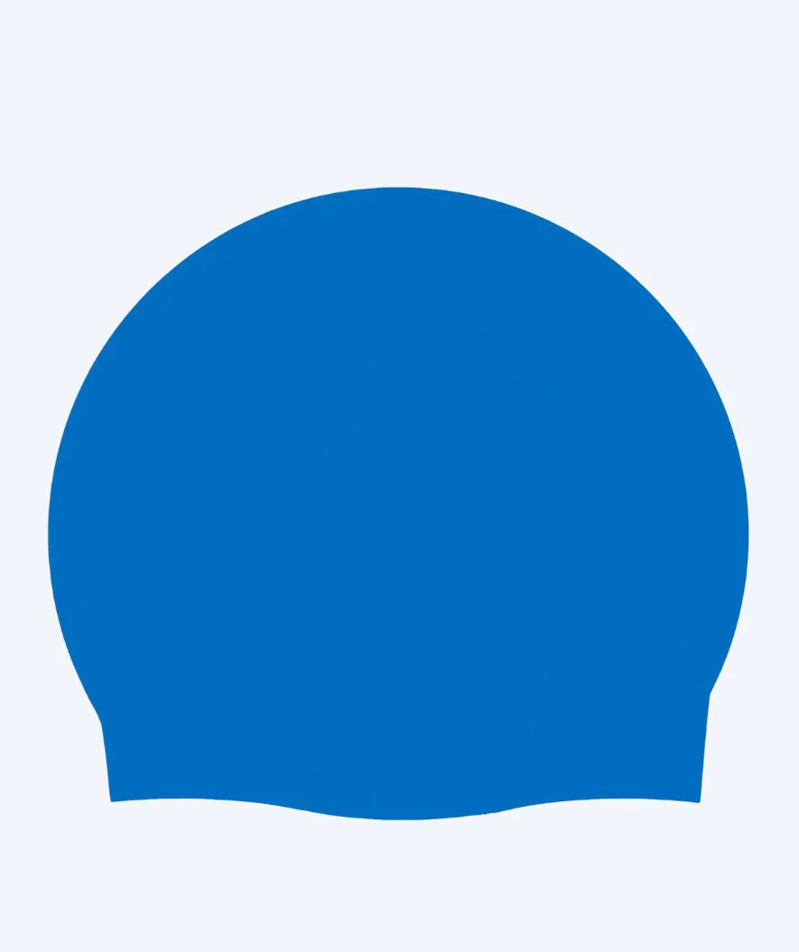Speedo swimming cap - Plain Moulded - Blue - Image 3