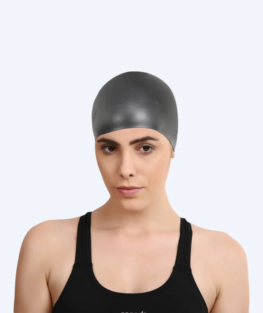 Speedo swimming cap for long hair - Black - Image 2