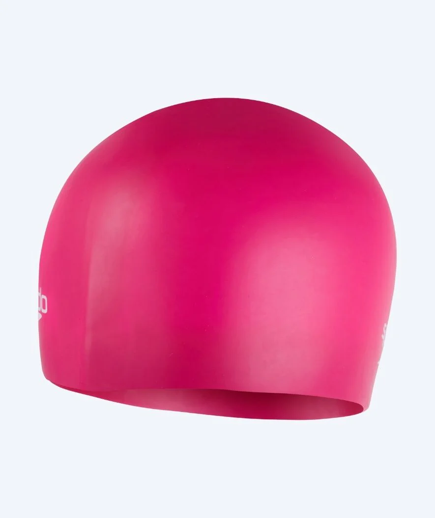 Speedo swimming cap - Plain Moulded - Pink - Image 2
