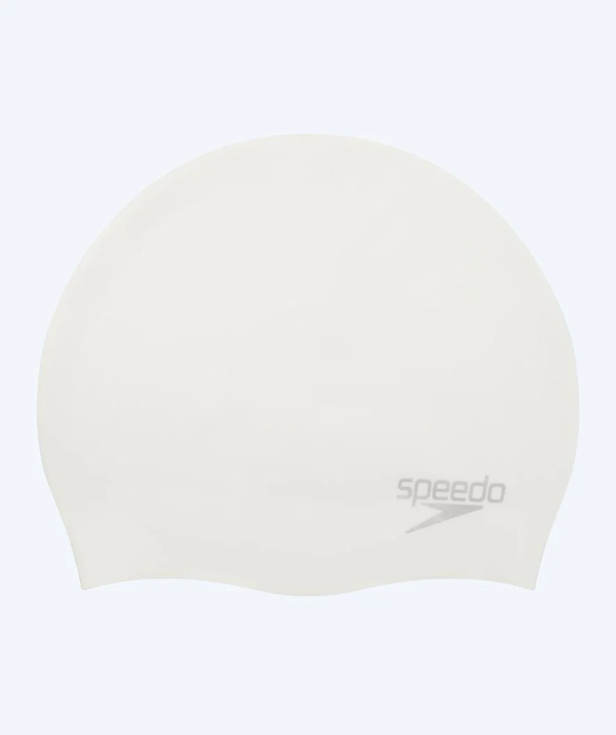 Speedo swimming cap - Plain Moulded - White