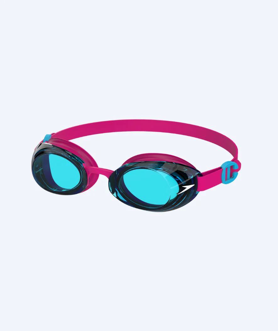 Speedo swimming goggles for kids (6-14) - Jet 2.0 - Light pink/blue