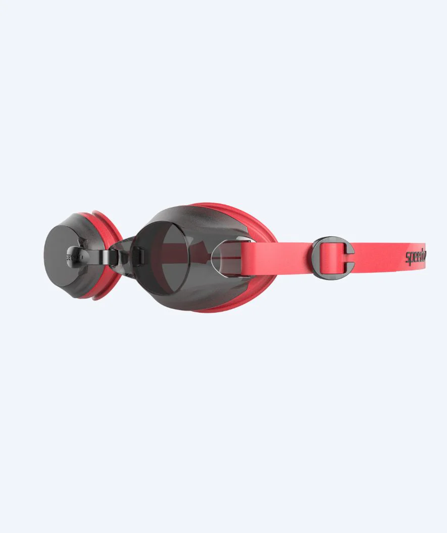 Speedo training swimming goggles - Jet - Red (Smoke lens) - Image 3