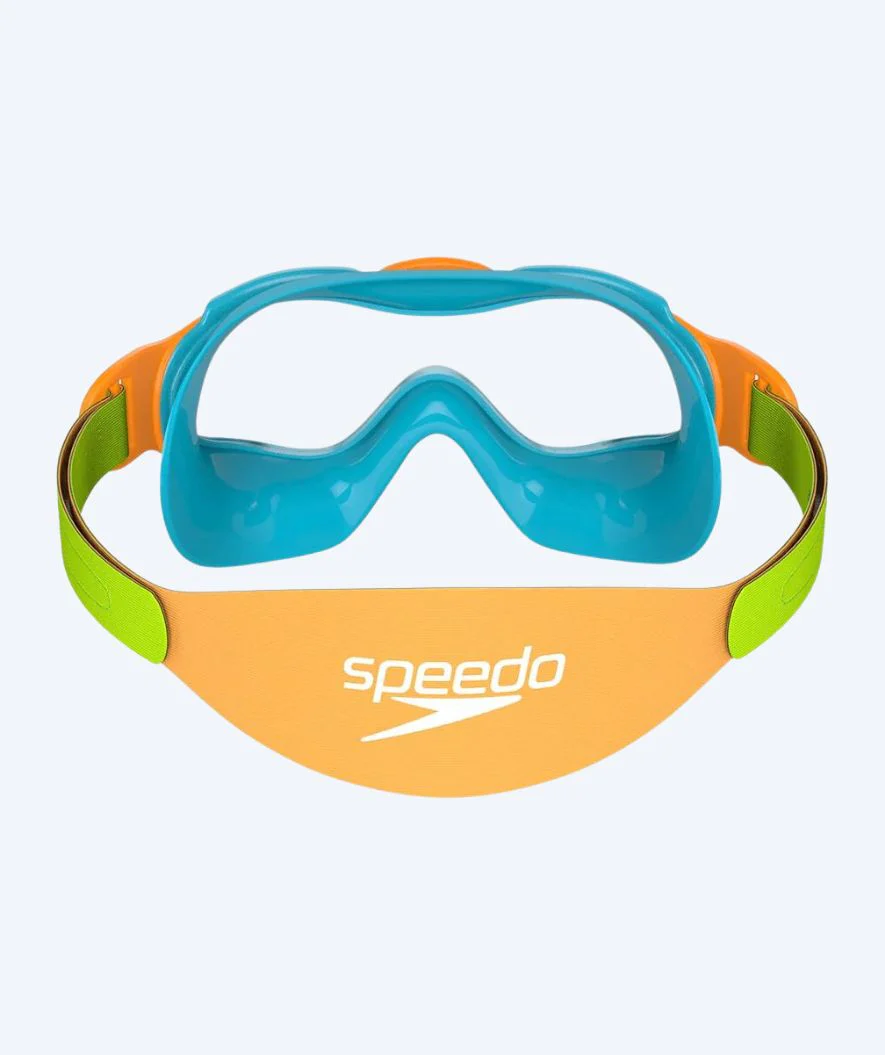 Speedo swim mask for kids (2-6) - Biofuse 2.0 - Green/orange - Image 3