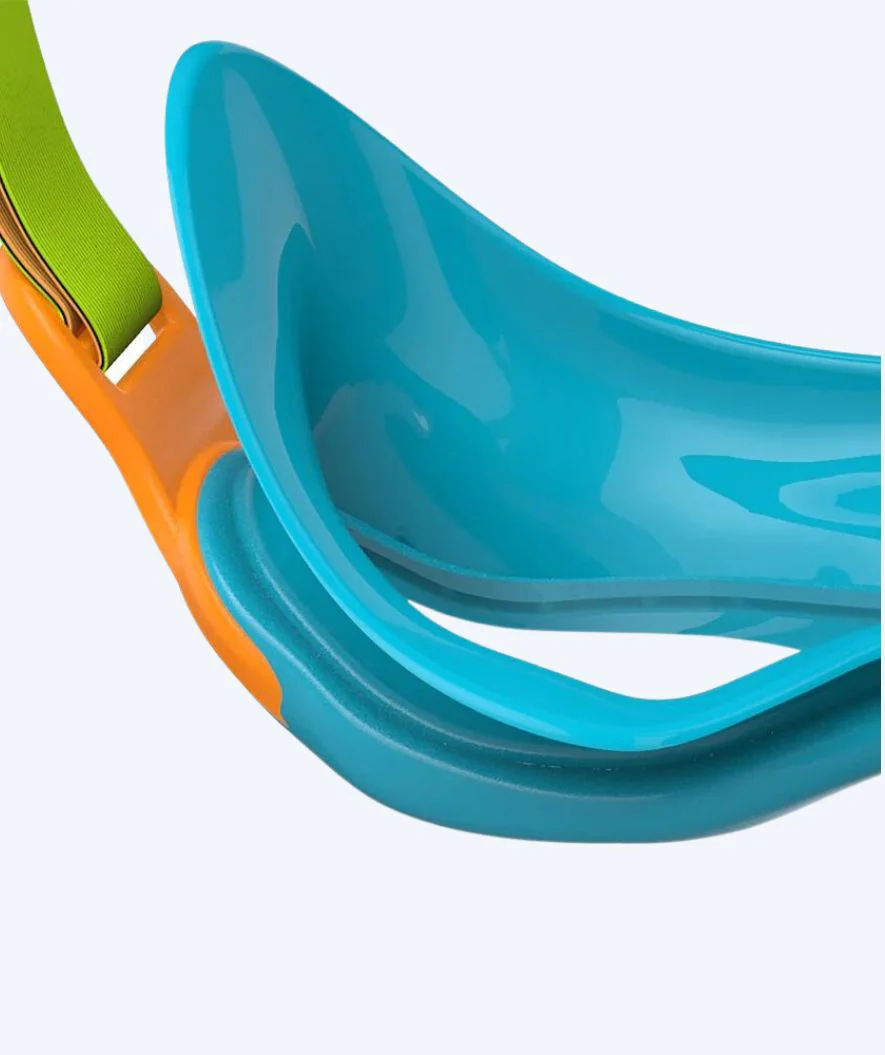 Speedo swim mask for kids (2-6) - Biofuse 2.0 - Green/orange - Image 4