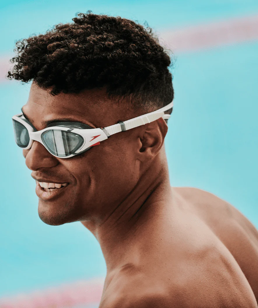 Speedo training swimming goggles - Biofuse 2.0 - White (Smoke lens) - Image 4