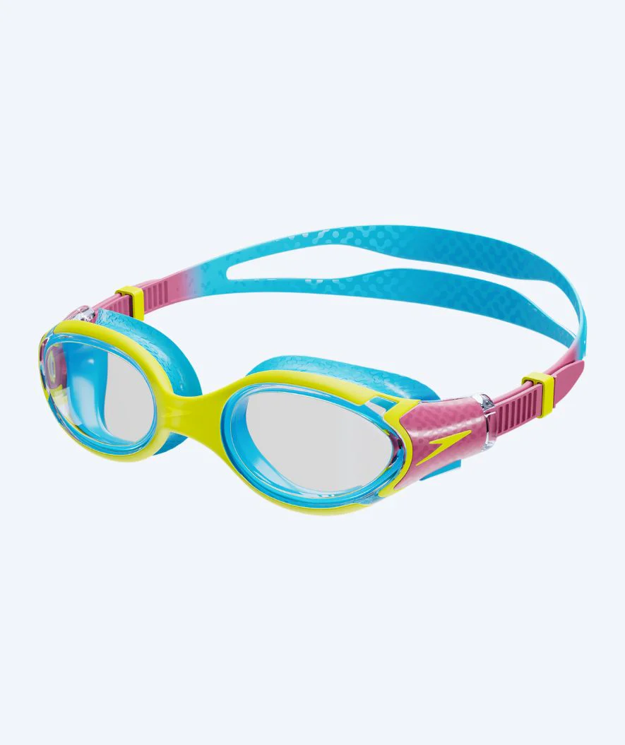 Speedo swimming goggles for kids (6-14) - Biofuse 2.0 - Yellow/blue