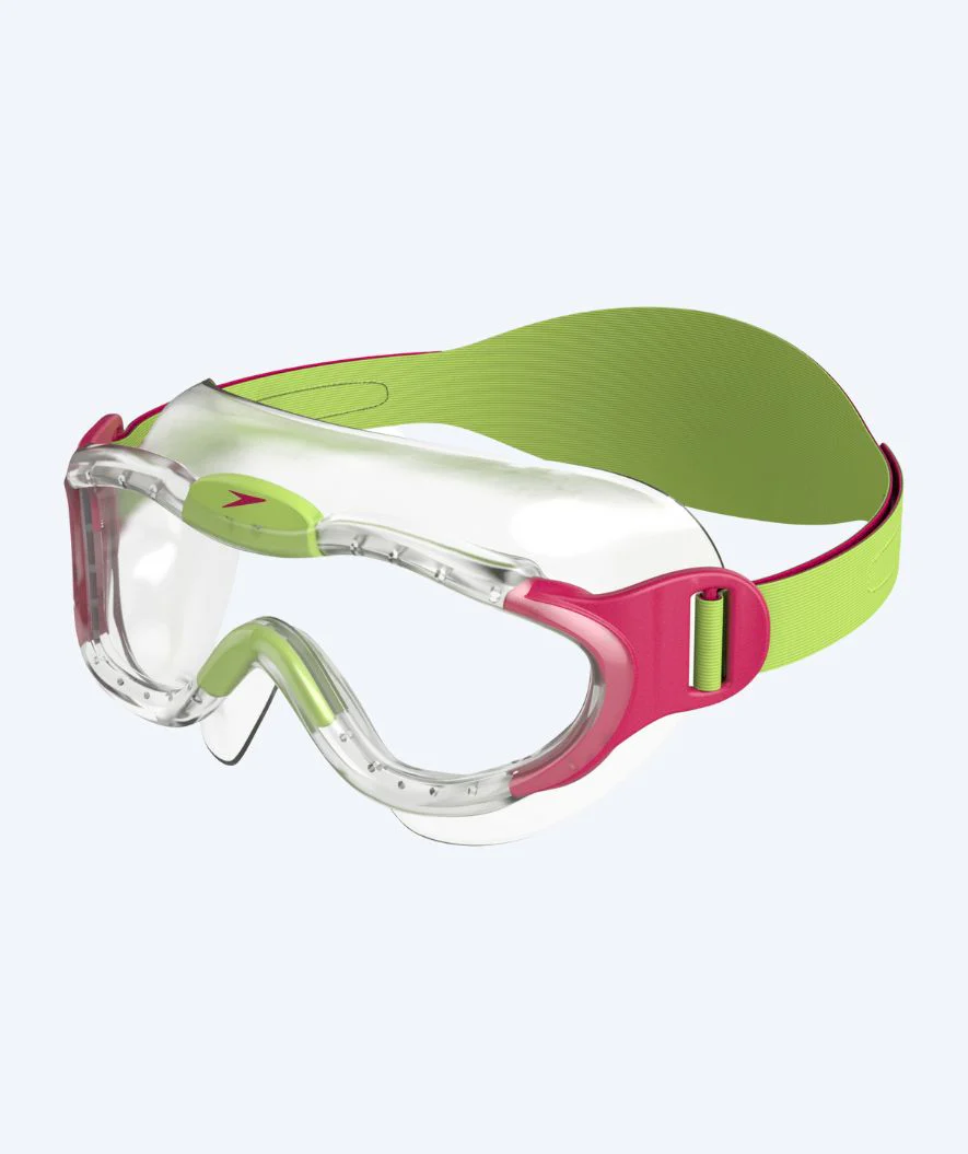 Speedo swimming goggles for kids (2-6) - Sea Squad Mask - Clear/pink