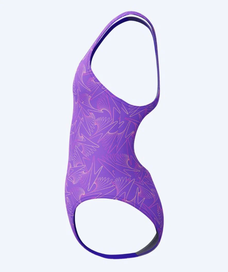 Speedo swimsuit for girls - Hyperboom Allover Medalist - Purple - Image 3