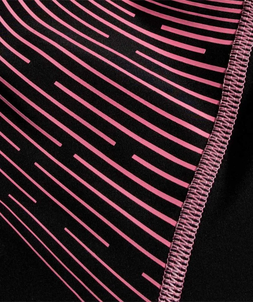 Speedo swimsuit for girls - Medley Logo Medalist - Black/light pink - Image 4