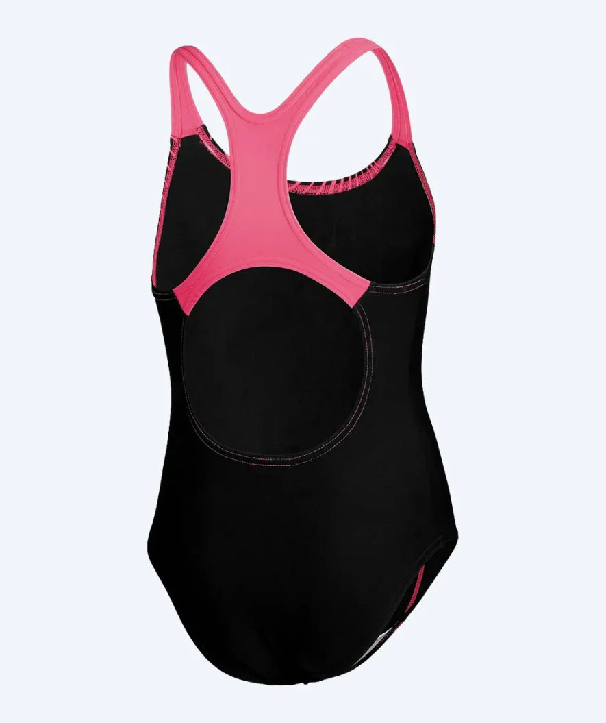 Speedo swimsuit for girls - Medley Logo Medalist - Black/light pink - Image 7