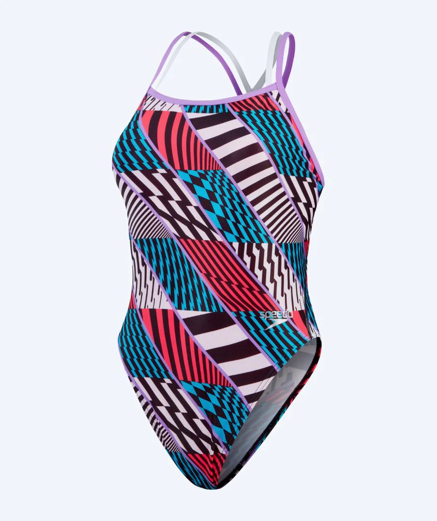 Speedo swimsuit for women - Allover Digital Starback - Red/blue - Image 4
