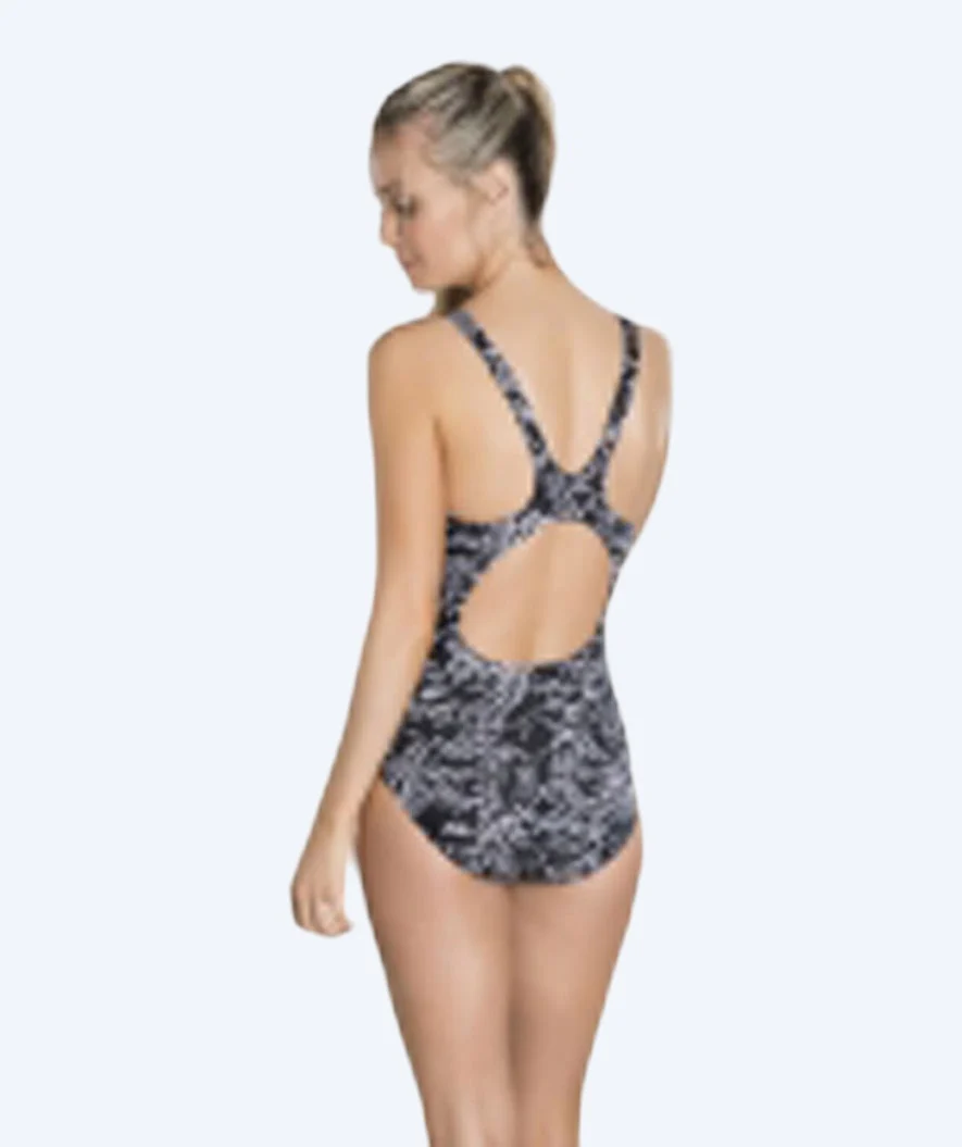 Speedo swimsuit for women - Boom Allover Muscleback - Black/white - Image 2