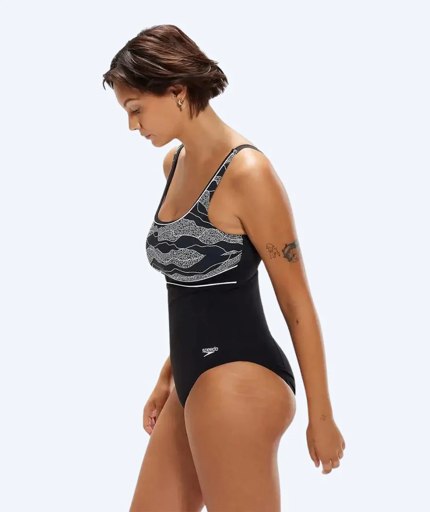Speedo swimsuit for women - Contour Eclipse - Black/white - Image 3