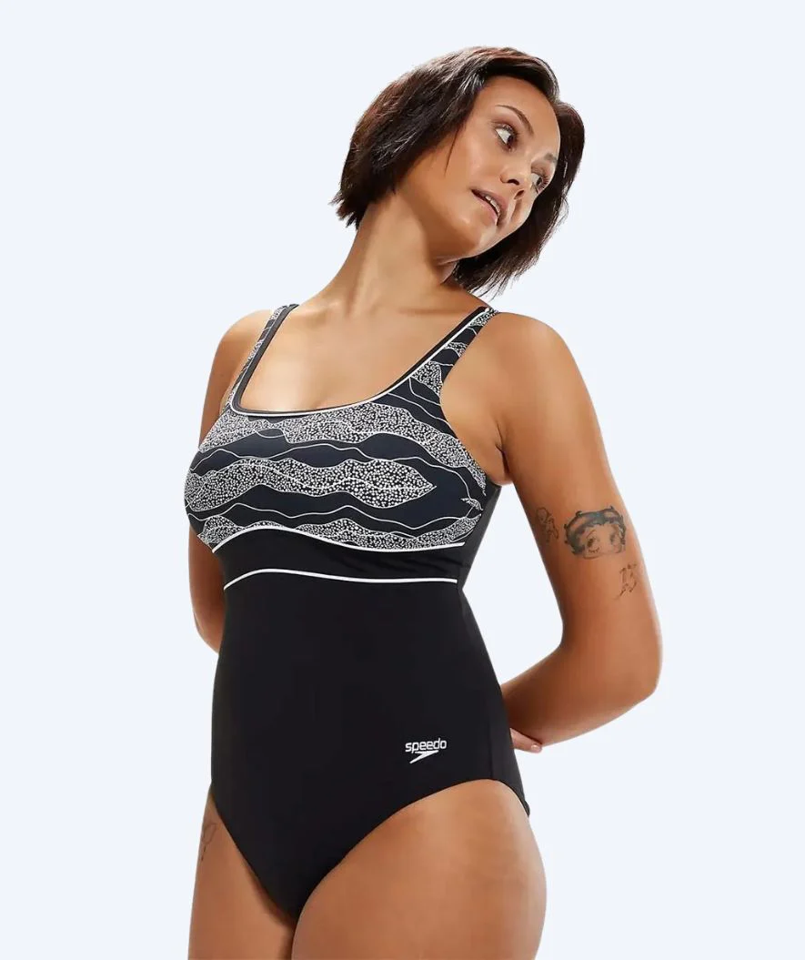 Speedo swimsuit for women - Contour Eclipse - Black/white - Image 4