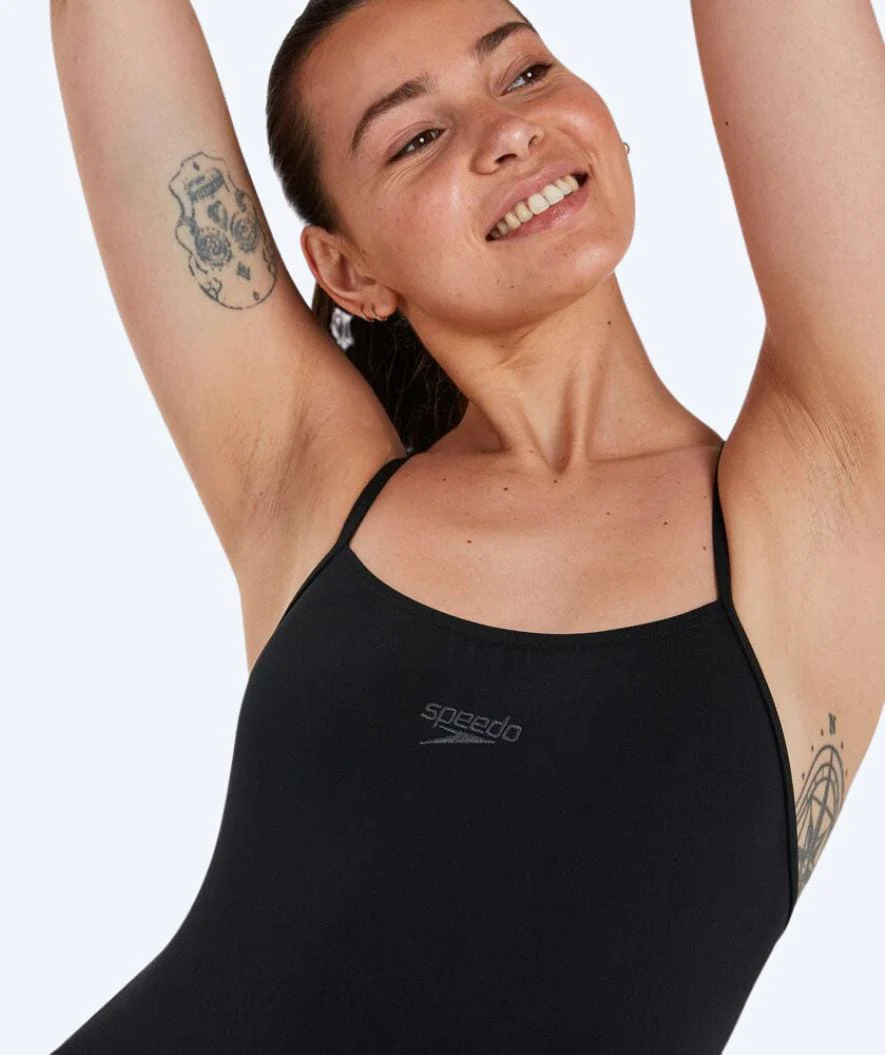 Speedo swimsuit for women - Eco Endurance Thinstrap - Black - Image 3