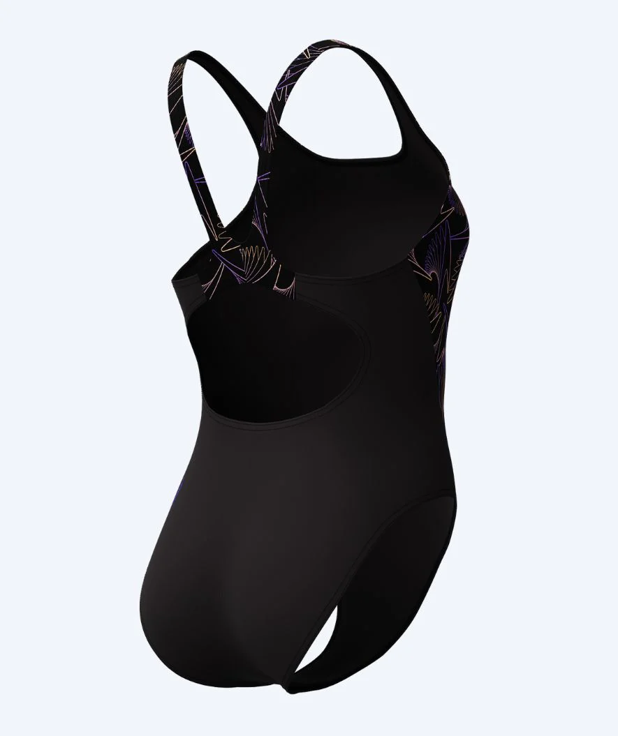 Speedo swimsuit for women - Hyperboom Splice Muscleback - Black/purple - Image 9