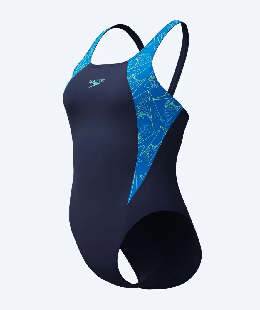 Speedo swimsuit for women - Hyperboom Splice Muscleback - Dark blue/light blue - Image 8