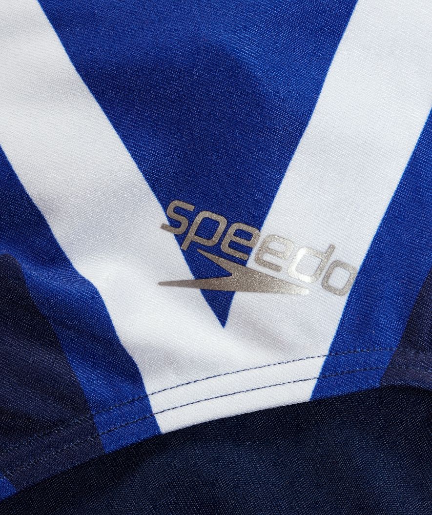 Speedo swimsuit for women - Placement Digital V-Back - Dark blue/red - Image 6
