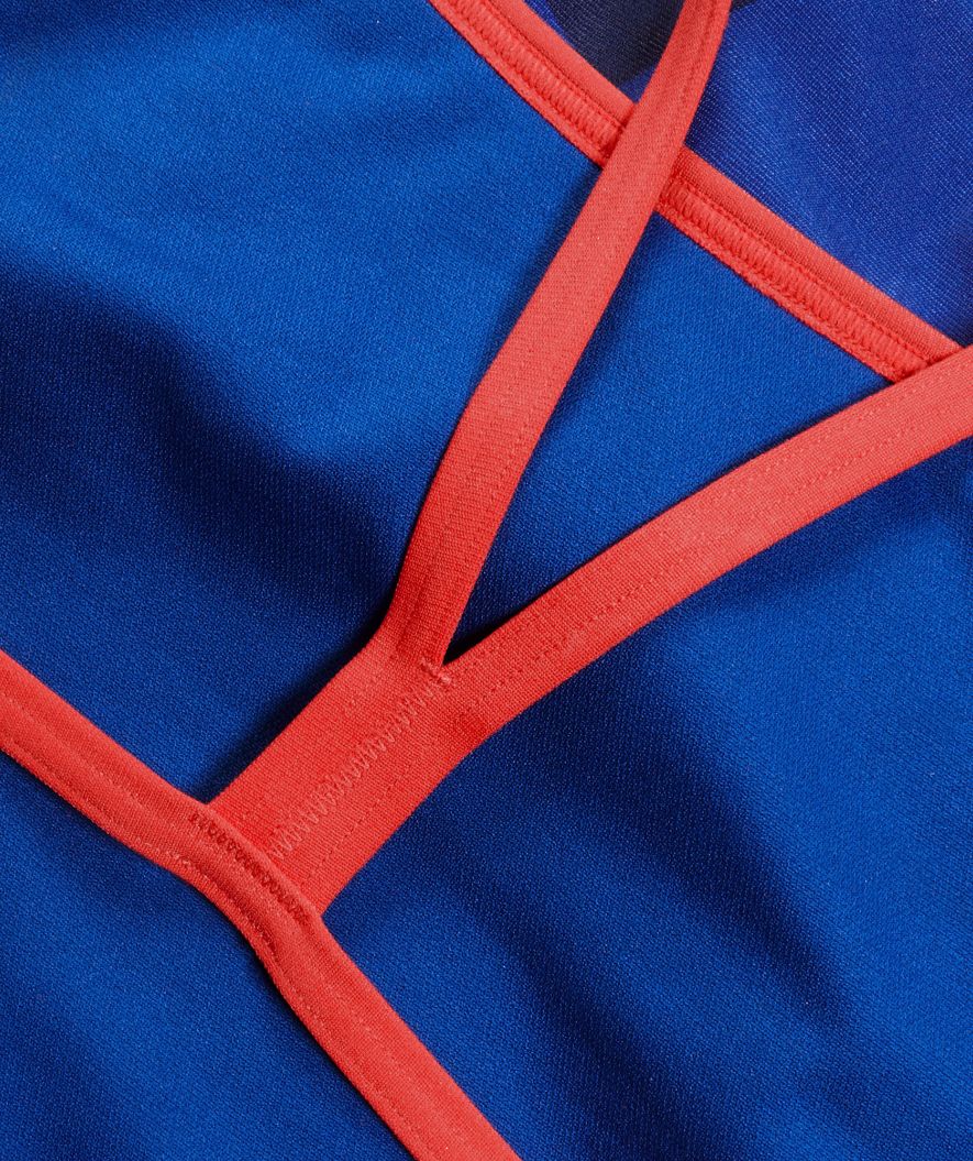 Speedo swimsuit for women - Placement Digital V-Back - Dark blue/red - Image 7