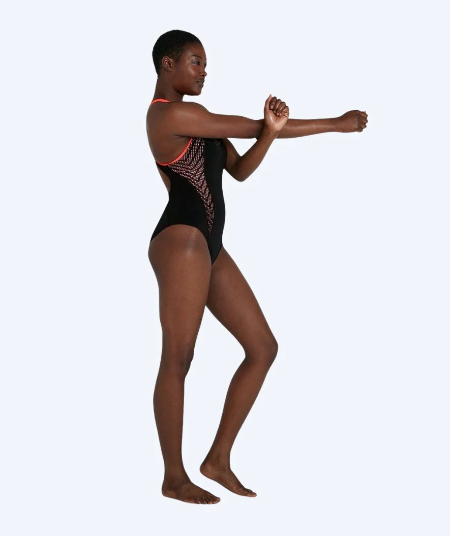 Speedo swimsuit for women - Placement Laneback - Black - Image 2
