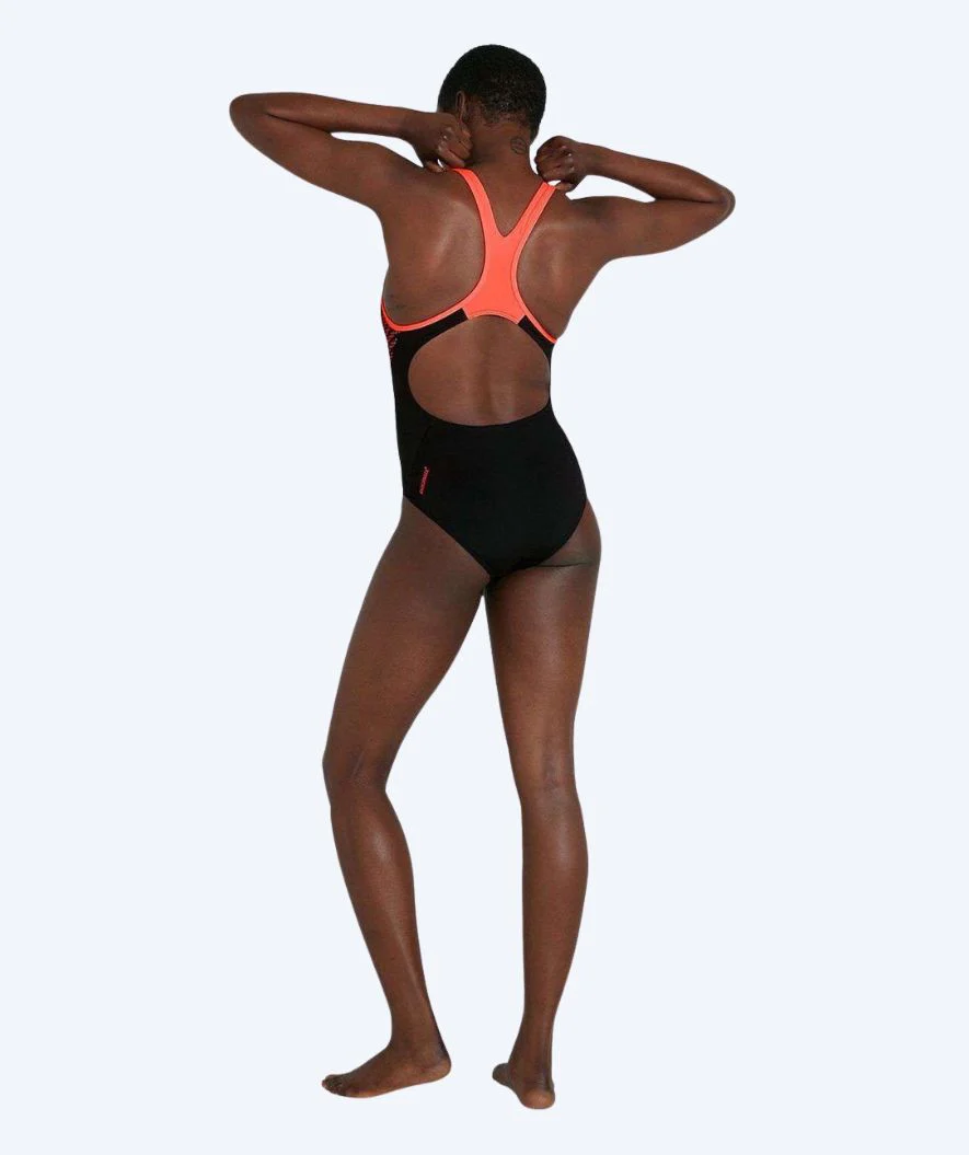 Speedo swimsuit for women - Placement Laneback - Black - Image 3