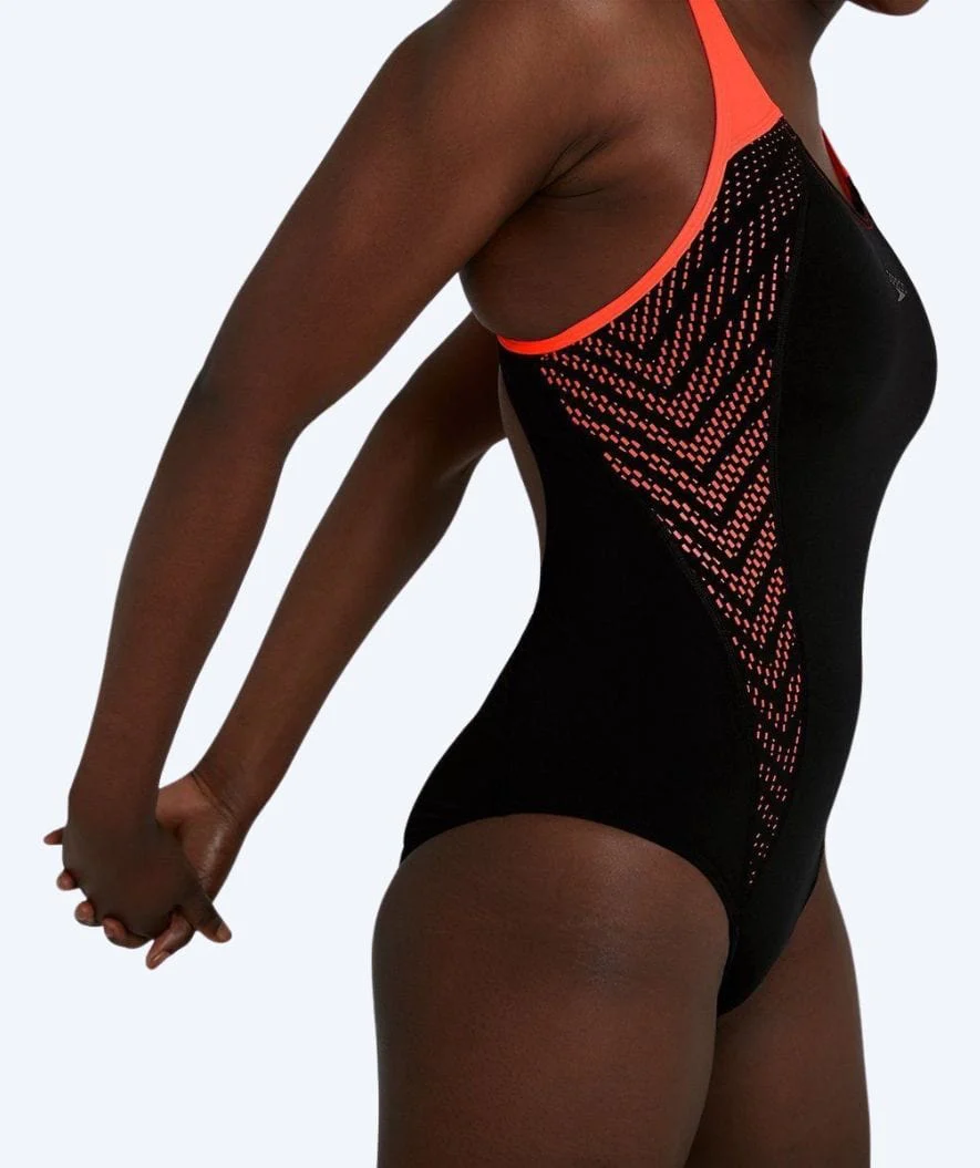 Speedo swimsuit for women - Placement Laneback - Black - Image 4