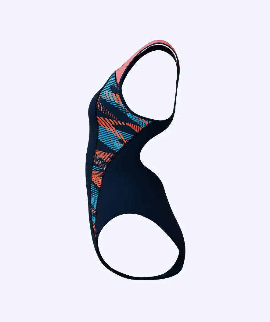 Speedo swimsuit for women - Placement Laneback - Dark blue/light pink - Image 3