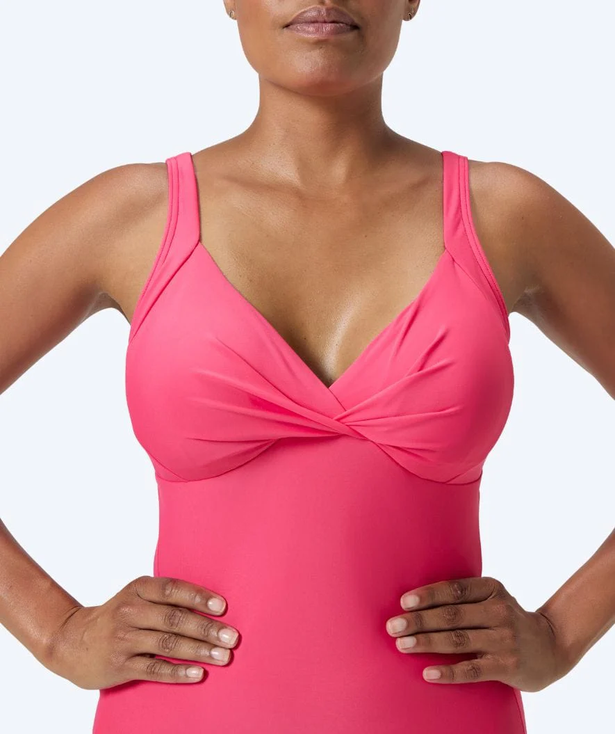 Speedo swimsuit with inserts for women - Shaping Cross Knot - Light pink - Image 5