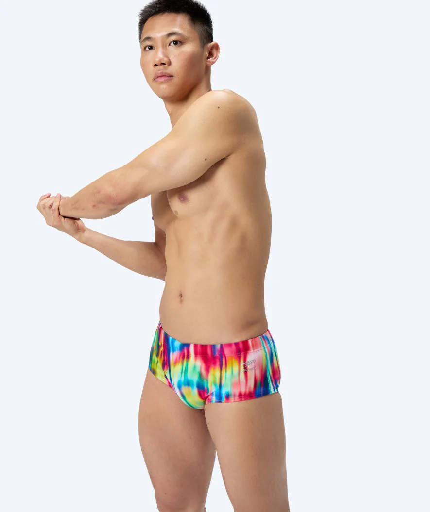 Speedo aquashorts for men - ML Printed - Red/yellow - Image 4