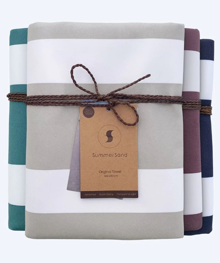 Summersand microfiber towel - Marble Sand (White) - Image 7