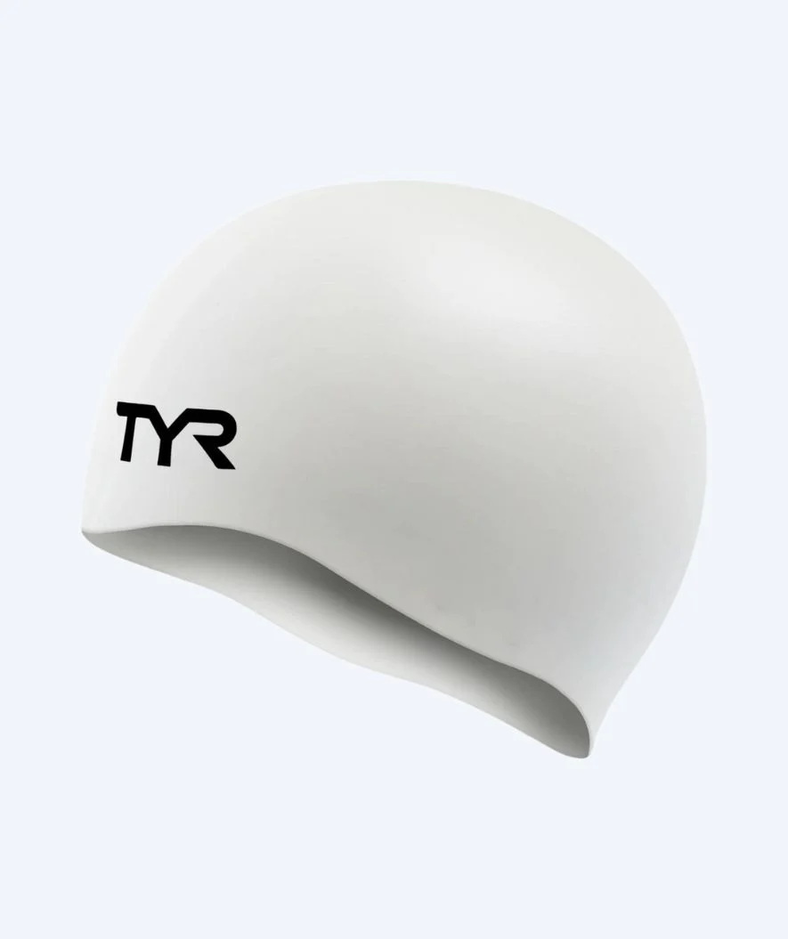 TYR swimming cap - Silicone - White