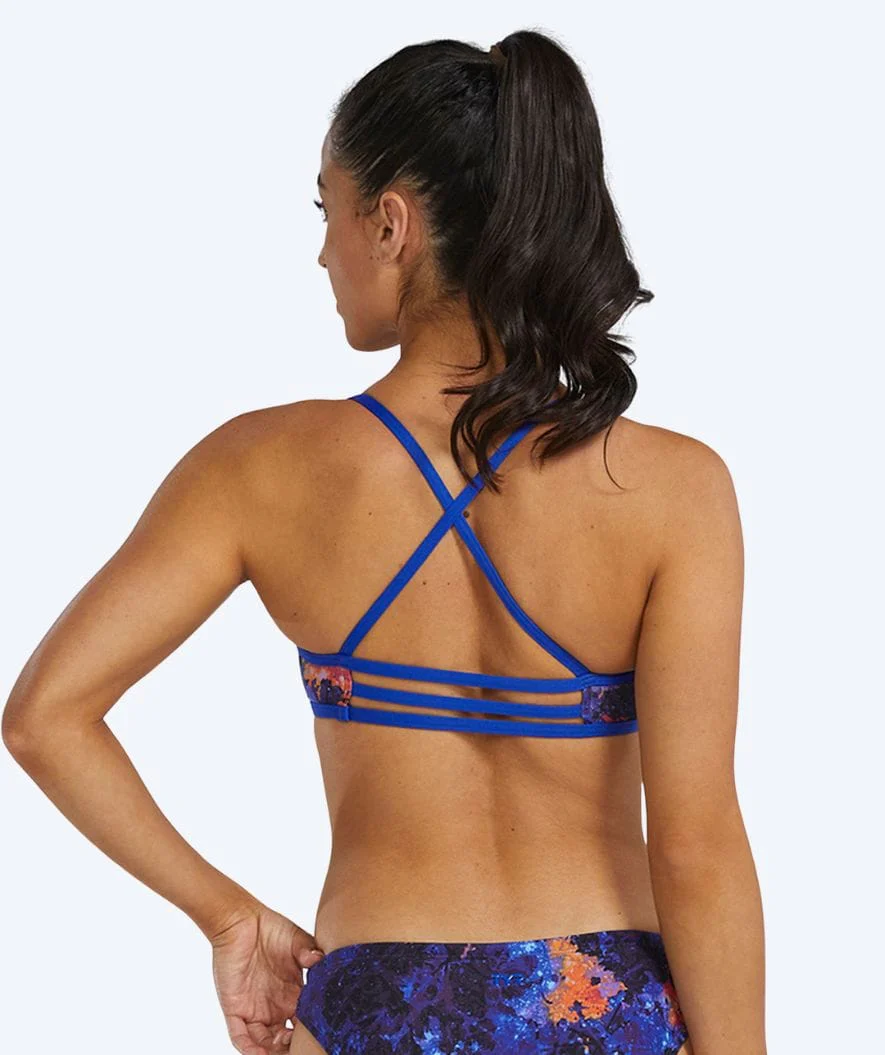 TYR bikini top for women - Durafast Elite Trinity - Purple/orange - Image 2