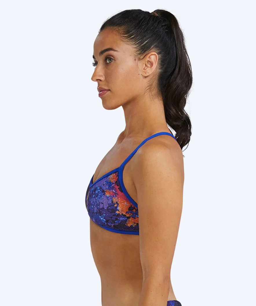 TYR bikini top for women - Durafast Elite Trinity - Purple/orange - Image 3