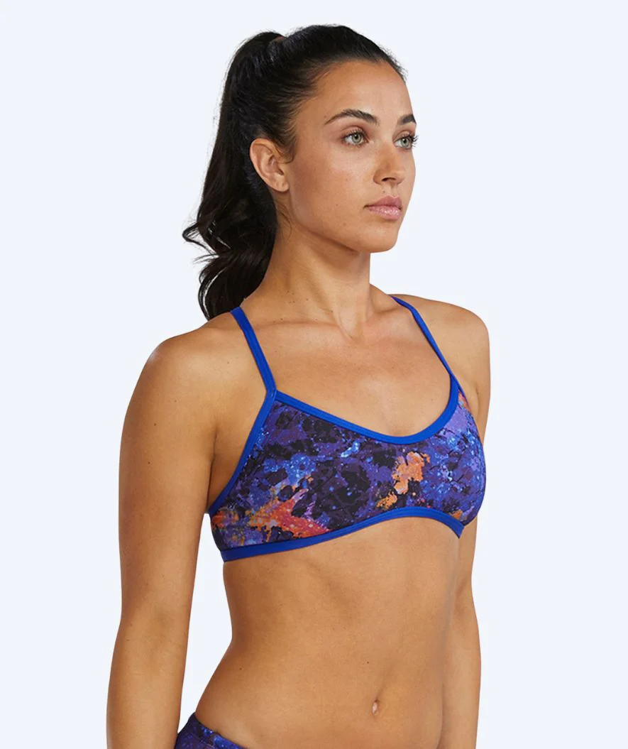 TYR bikini top for women - Durafast Elite Trinity - Purple/orange - Image 4