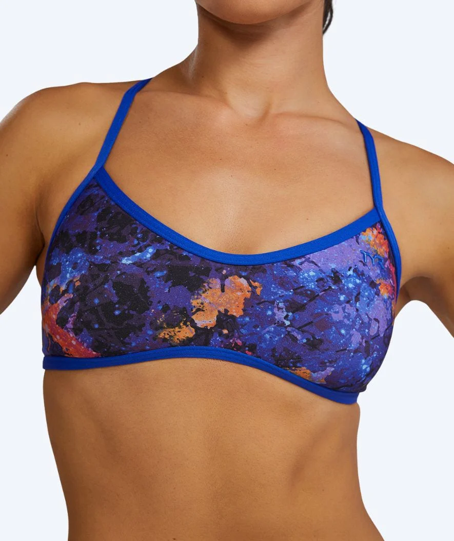 TYR bikini top for women - Durafast Elite Trinity - Purple/orange - Image 5