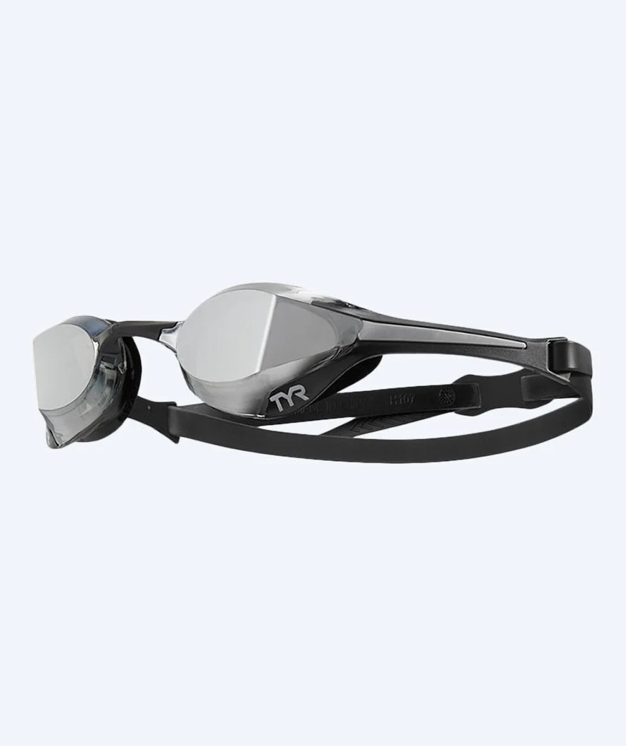 TYR Elite swimming goggles - Tracer-X Elite Mirrored - Black/silver